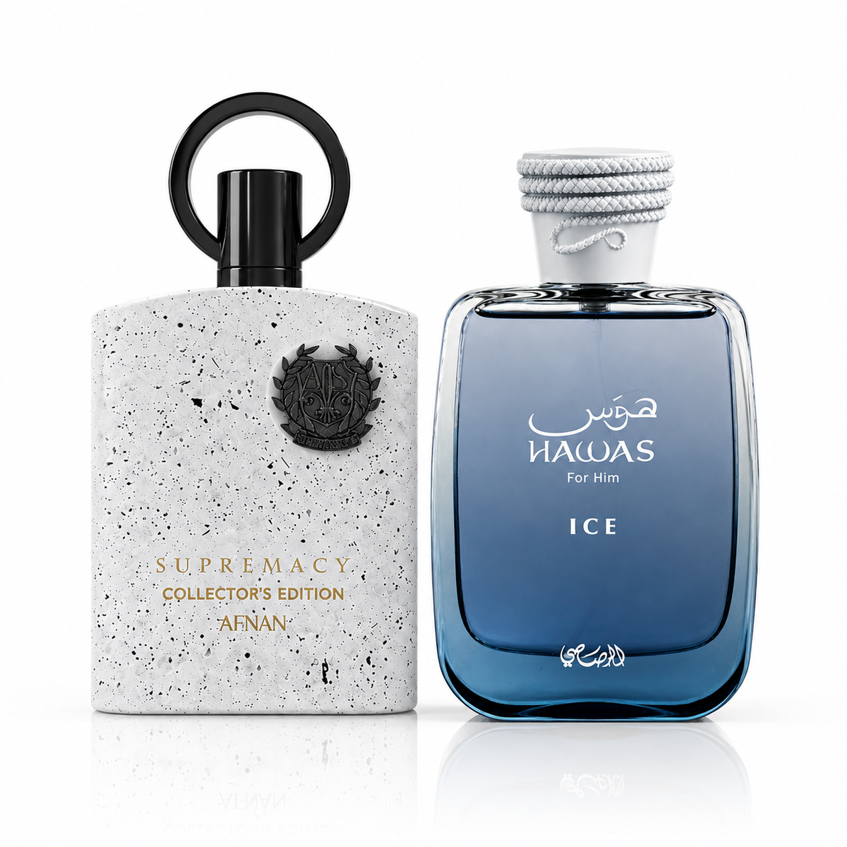 Rasasi Hawas Ice & Afnan Supremacy Collector's Edition Bundle (COMPLIMENT GETTER)