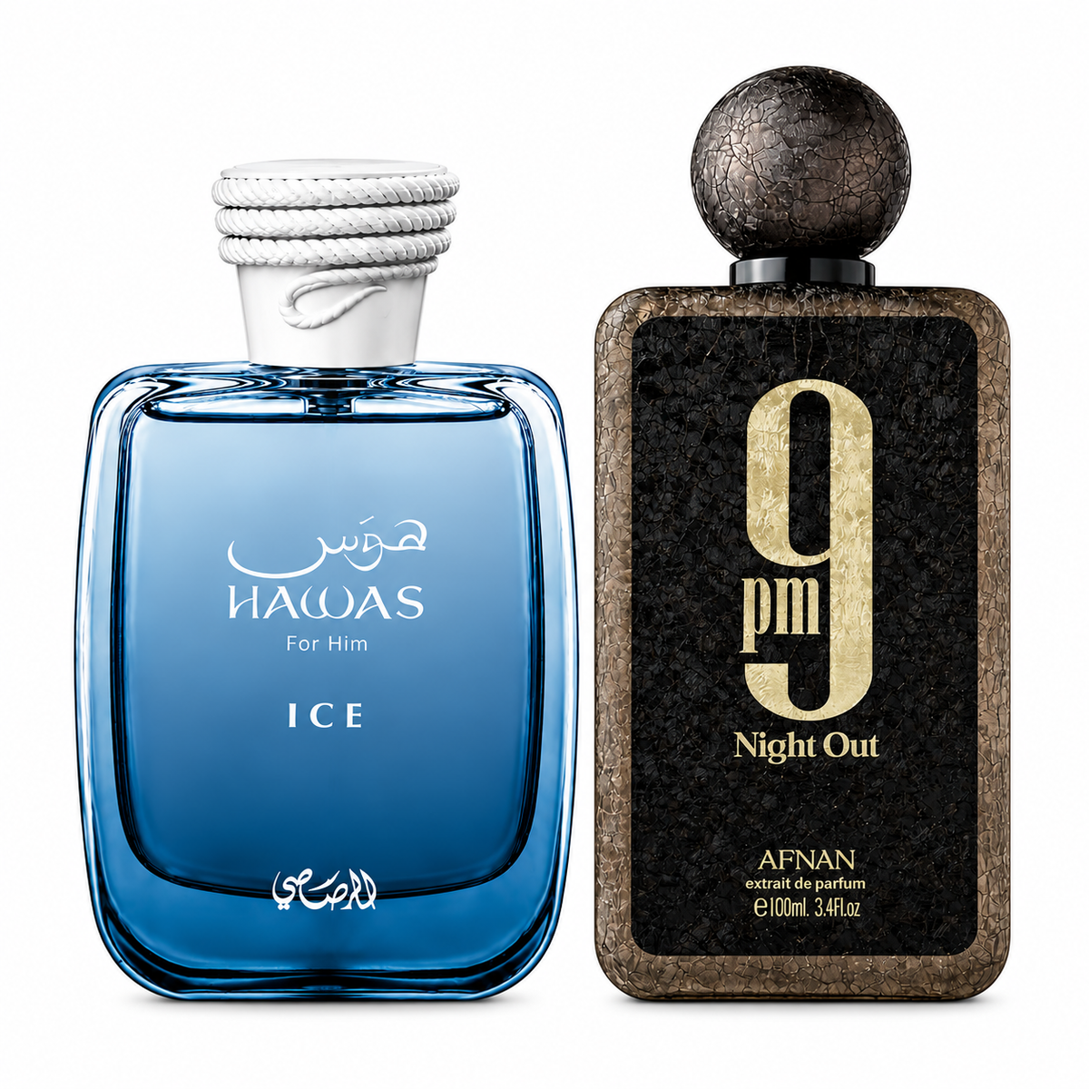 Rasasi Hawas Ice & Afnan 9PM Night Out Bundle
